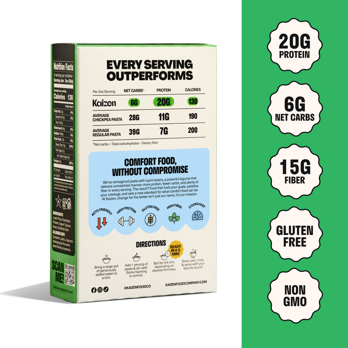 Kaizen Lumache Protein Pasta
