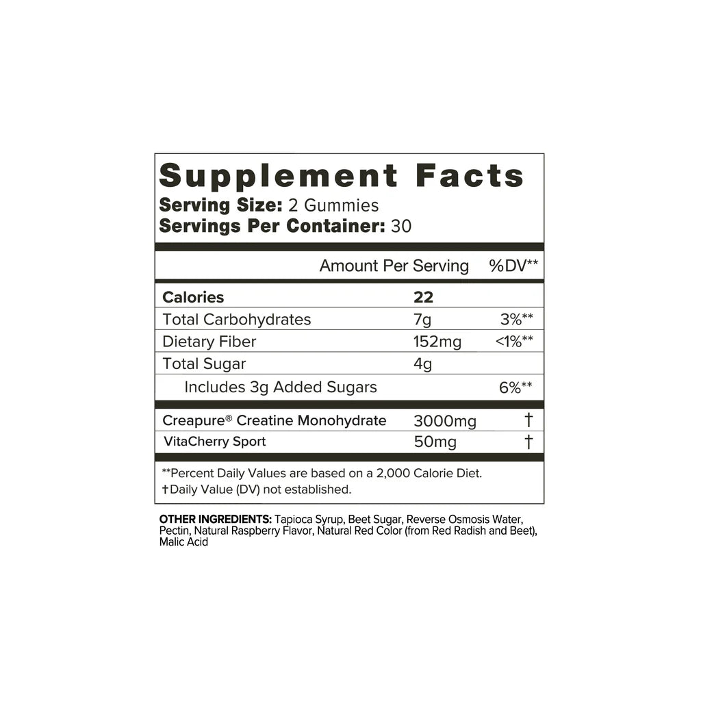 Organifi Creatine Cherry Chews – Tart Cherry Gummies