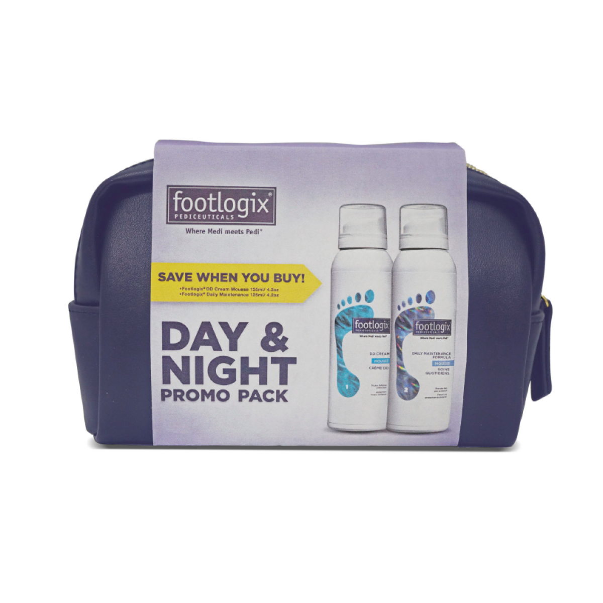 Footlogix DD Cream Mousse 125ml & Daily Maintenance Formula 125ml Kit