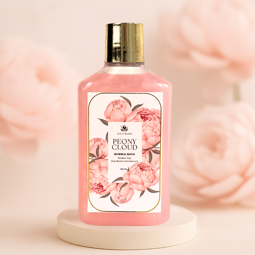 Bain moussant et lotion corporelle mystère Pivoine Nuage – Coffret cadeau SPA