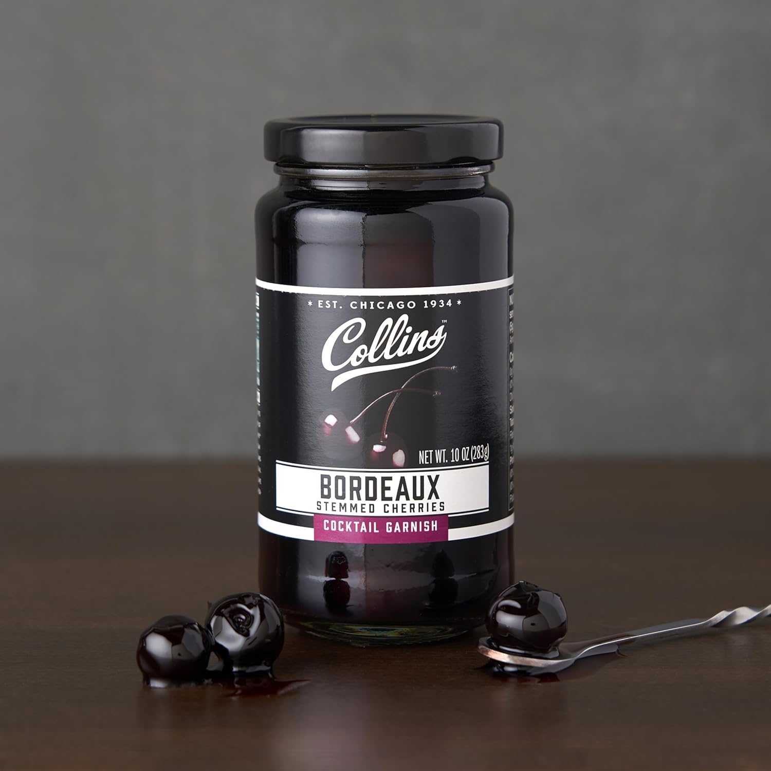 Collins Bordeaux Style Cherries — 10 oz