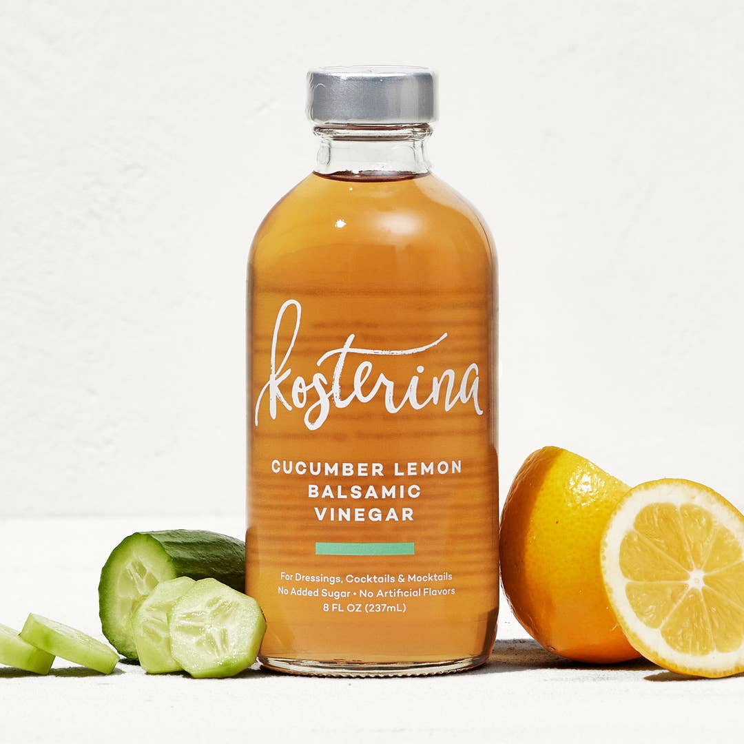 Kosterina Cucumber Lemon Balsamic Vinegar – 8 oz