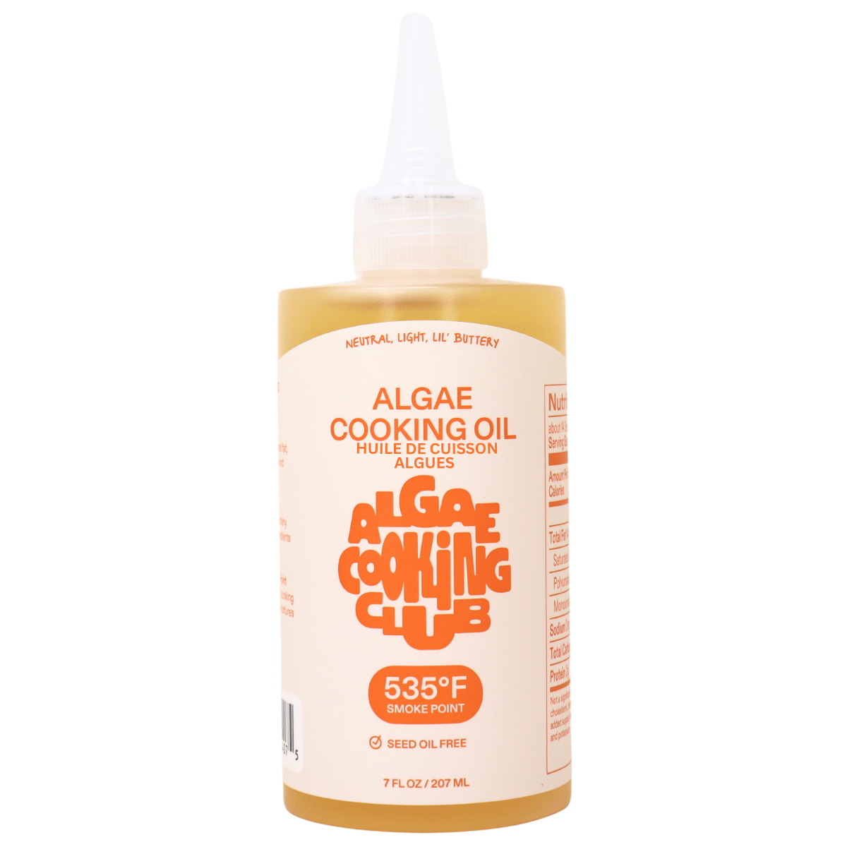 Algae Cooking Club – Algae Cooking Oil, Chef Squeeze Bottle – 7 fl oz (207 mL)