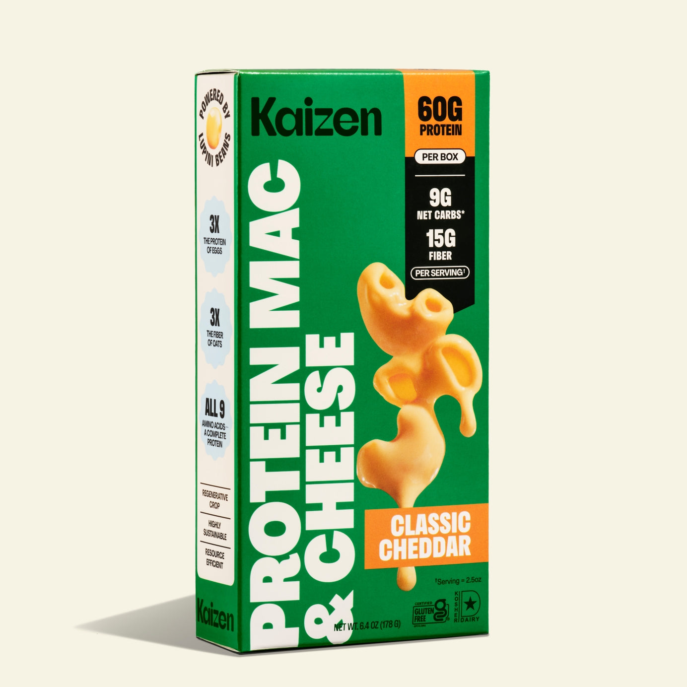 Macaroni au fromage cheddar hyperprotéiné Kaizen