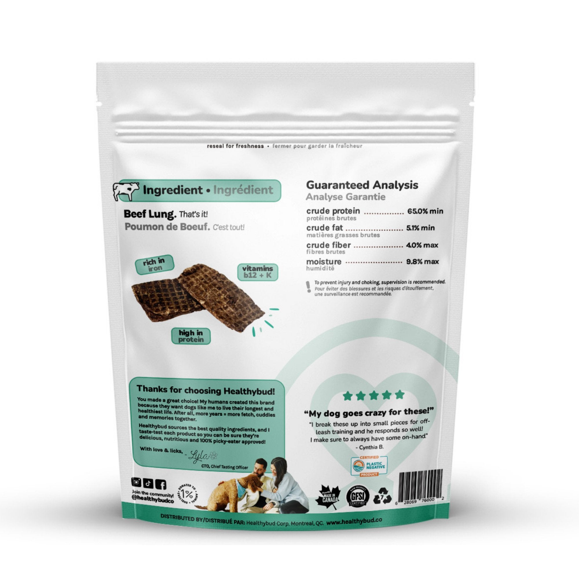 Beef Lung Wafers