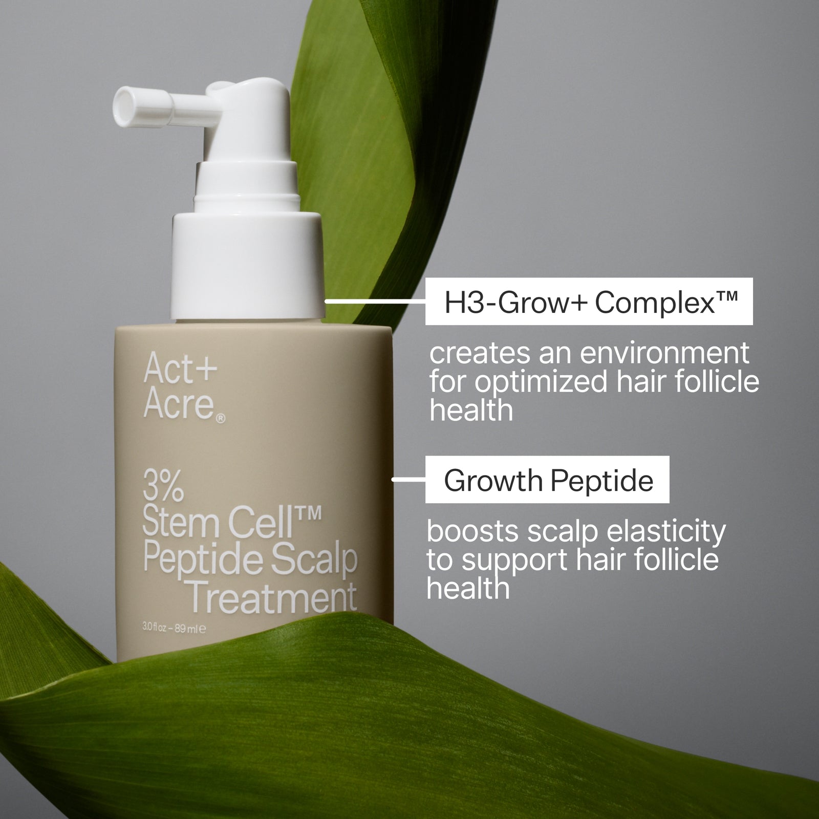 Act+Acre Cold Processed® 3% Stem Cell Peptide Treatment – 3 oz