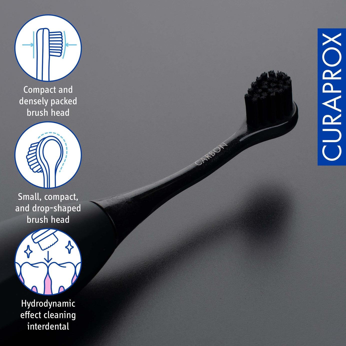 Curaprox Black Is White Hydrosonic Electric Toothbrush