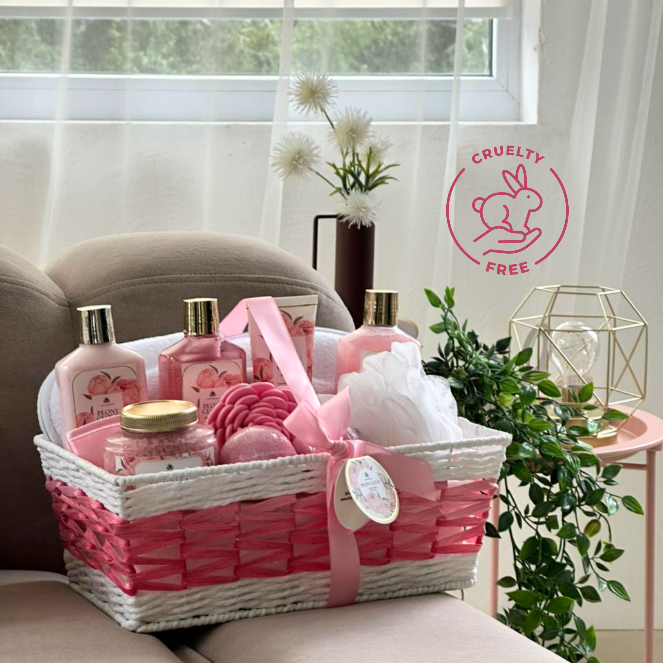 Coffret cadeau spa Nuage de pivoine pour femme – 13 pièces