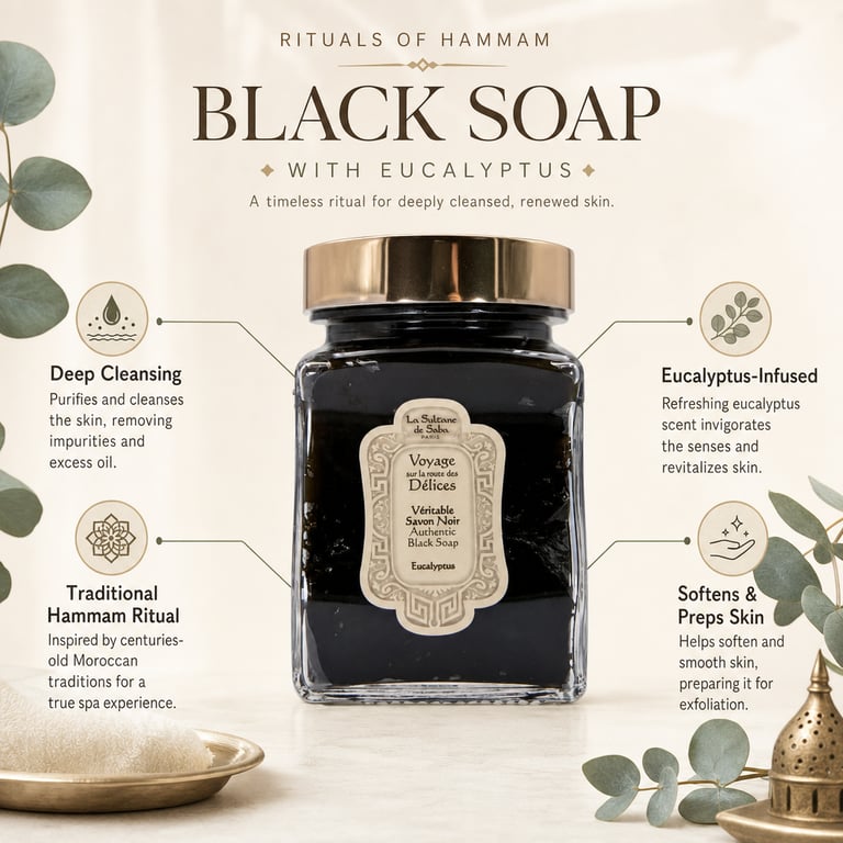 AI Studio generated image for Black Soap with Eucalyptus - Rituals of Hammam