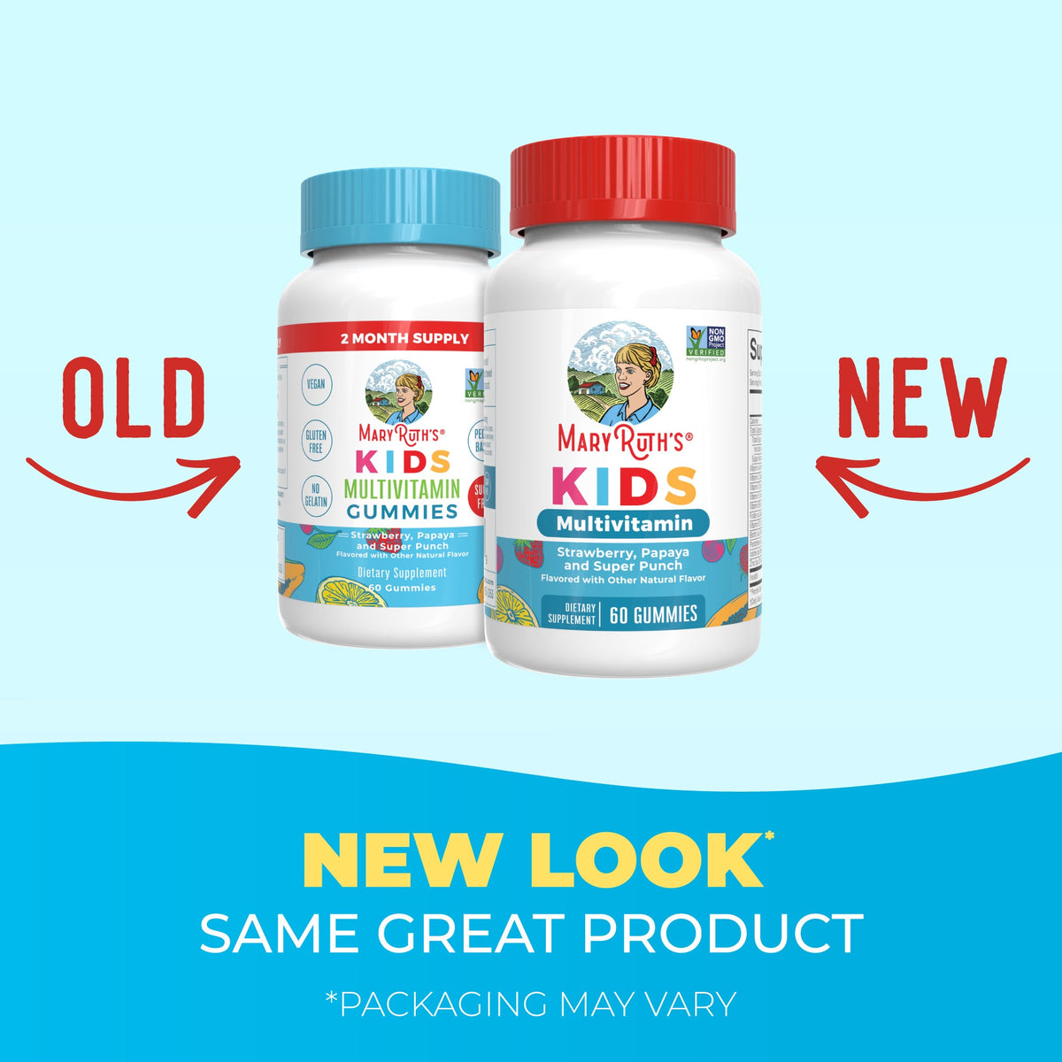 MaryRuth’s Kids Multivitamin Gummies — 60 Gummies — product information