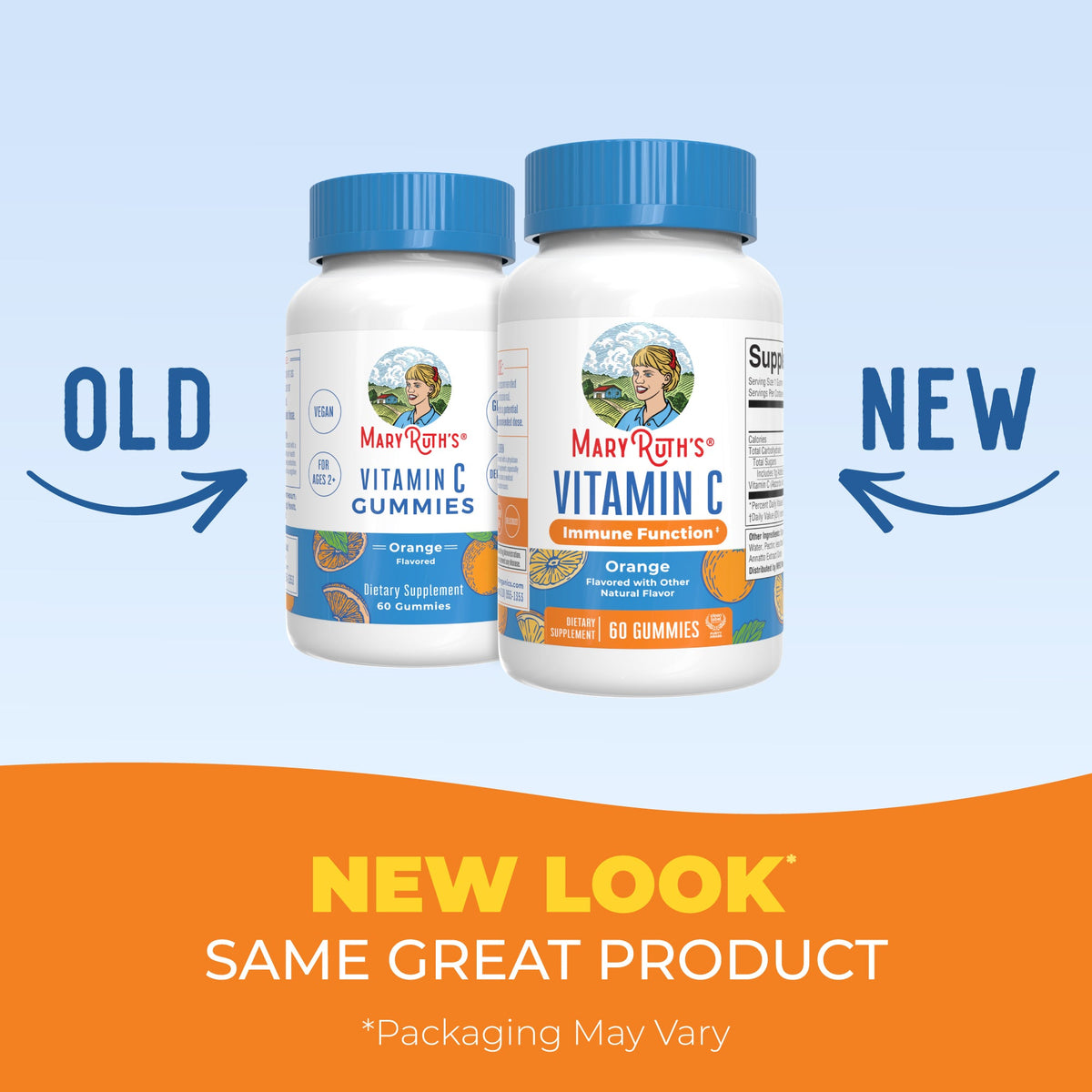 MaryRuth’s Vitamin C Gummies — Orange, 60 Gummies — product information