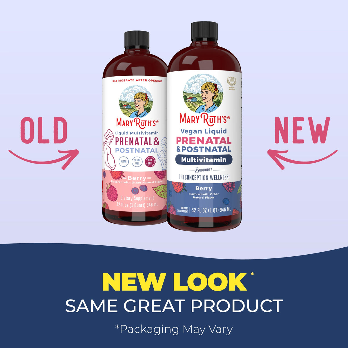 MaryRuth’s Prenatal & Postnatal Liquid Multivitamin — Berry, 32 fl oz — product information