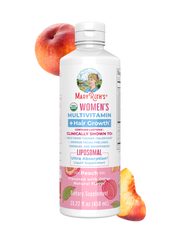 MaryRuth’s Women's Multivitamin + Hair Growth Liposomal — Peach, 15 fl oz — packaging